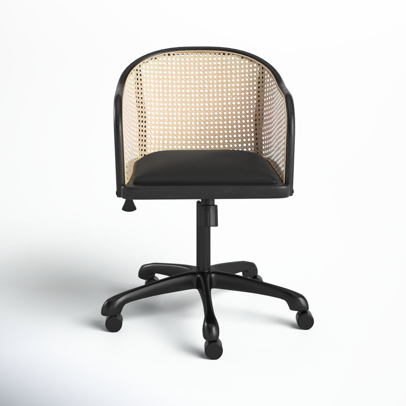 Nakita Velvet Task Chair Black